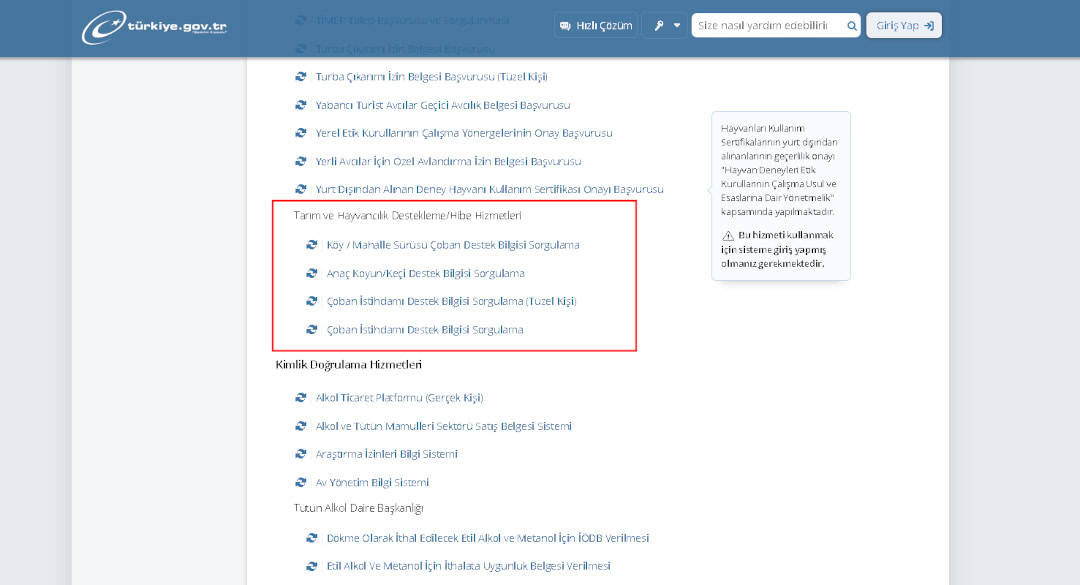 Çiftçi Destek Ödemesi