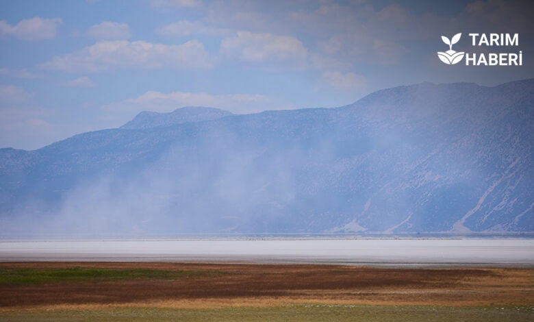 Tuzla gölünde tuz hasadı başladı