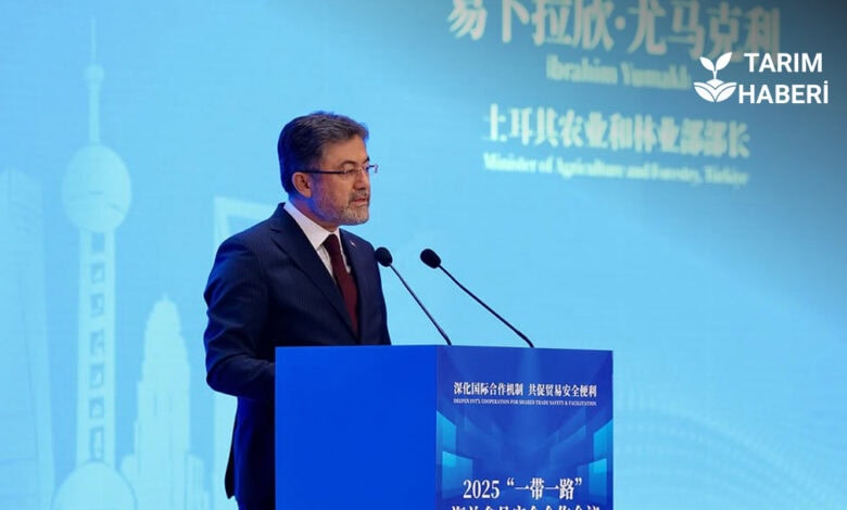 Bakan Yumaklı Şangay'daki Gıda Güvenliği Konferansı’nda konuştu