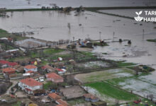 Edirne'de sedde patladı, tarım arazileri sular altında kaldı
