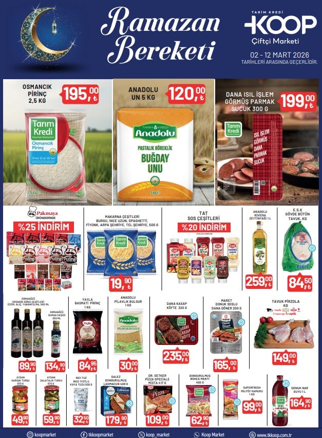 Tarım Kredi Market 2-12 Mart aktüel 1